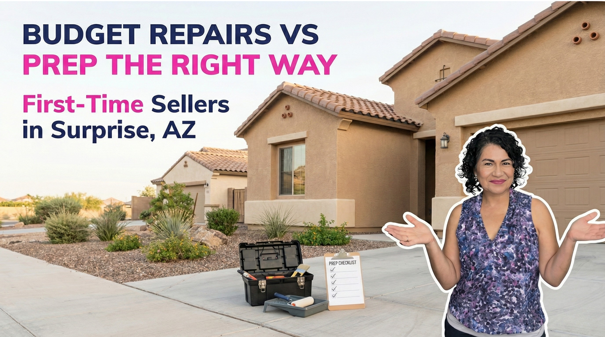 As a first-time seller in Surprise, how much should I budget for repairs and prep before listing so my home doesn’t sit on the market?