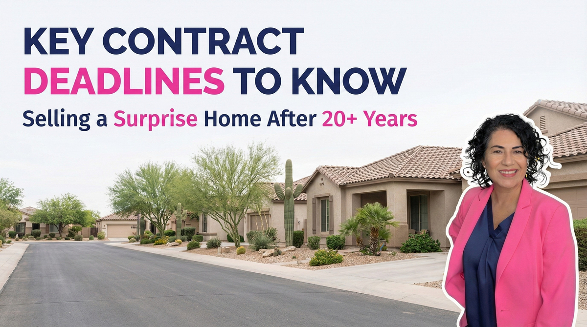 If I’m selling my Surprise, AZ home after living here 20+ years, what are the biggest contract deadlines and legal mistakes that could cause my sale to fall through or cost me money?