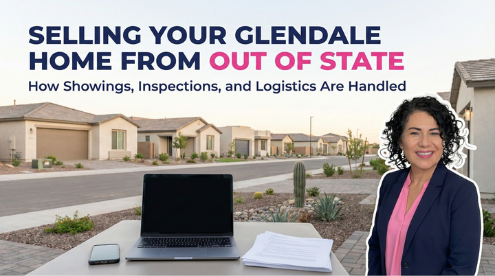 Can I sell my Glendale home while still living out of state, and how do inspections or showings work in that situation?