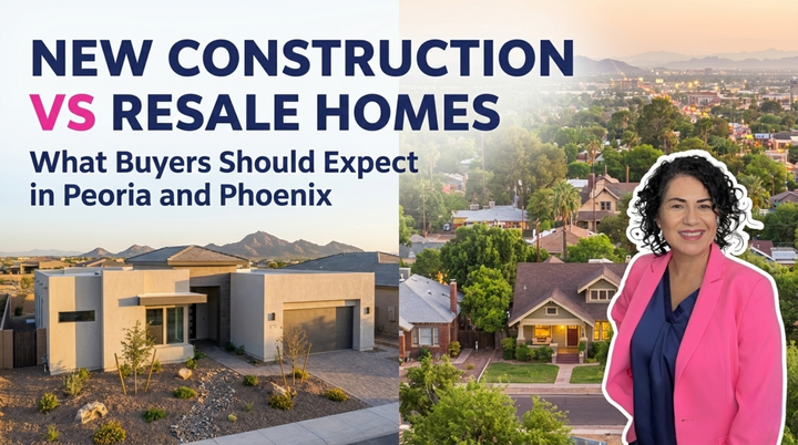 What should you expect when deciding between new construction in North Peoria and resale homes in Phoenix?